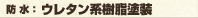 防水：ウレタン系樹脂塗装