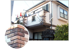 商品写真:レンガ調タイル工法