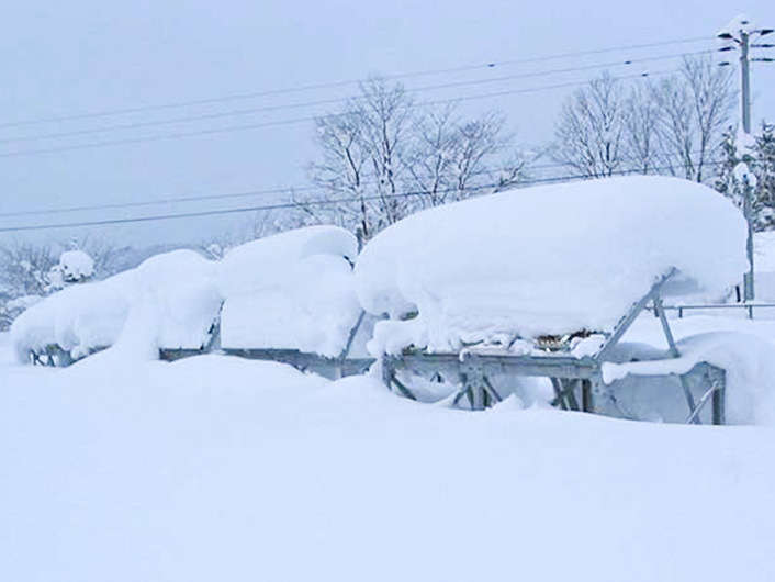 寒冷地での暴露試験を実施